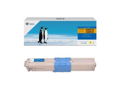 G&G kompatibilní toner s OKI 44469722, NT-COC510FY, yellow, 5000str.