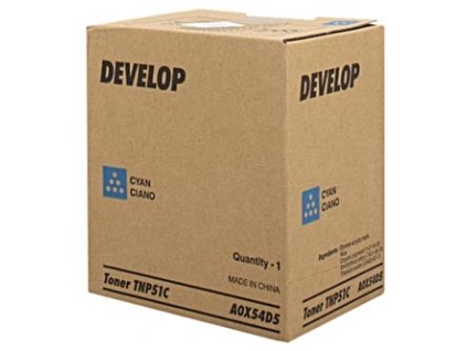 Develop originální toner A0X54D5, TNP51C, cyan, 5000str.