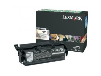 Lexmark originální toner X651H11E, black, 25000str., return
