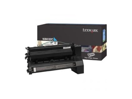 Lexmark originální toner 10B032C, cyan, 15000str.