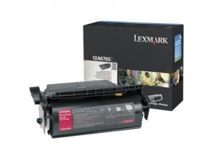 Lexmark originální toner 12A6765, black, 30000str.