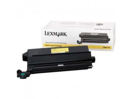 Lexmark originální toner 12N0770, yellow, 14000str.