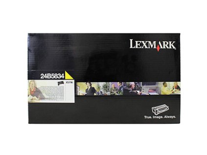 Lexmark originální toner 24B5834, yellow, 18000str., extra high capacity, return