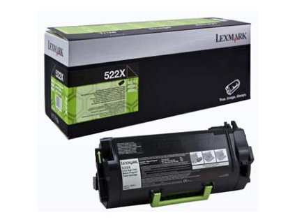 Lexmark originální toner 52D2X00, 522X, black, 45000str., extra high capacity, return