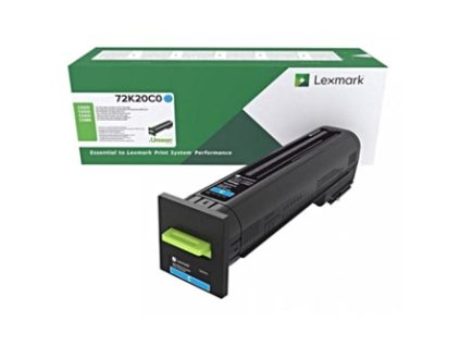 Lexmark originální toner 72K2XC0, cyan, 22000str., extra high capacity, return