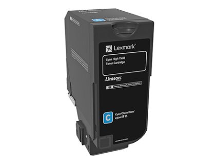 Lexmark originální toner 74C0H20, cyan, 12000str., high capacity
