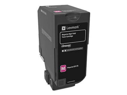 Lexmark originální toner 74C0H30, magenta, 12000str., high capacity