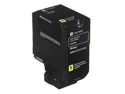 Lexmark originální toner 74C0H40, yellow, 12000str., high capacity
