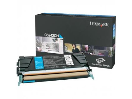 Lexmark originální toner C5242CH, cyan, 5000str.