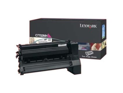 Lexmark originální toner C7702MH, magenta, 10000str., high capacity
