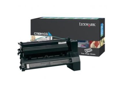 Lexmark originální toner C780H1CG, cyan, 10000str., return
