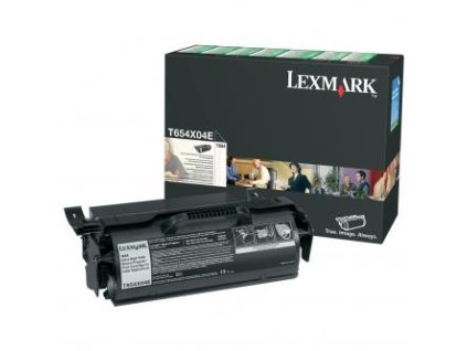 Lexmark originální toner T654X04E, black, 36000str., extra high capacity, return