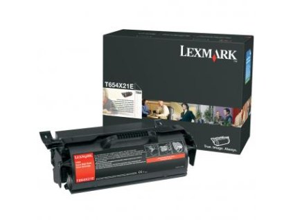Lexmark originální toner T654X21E, black, 36000str., extra high capacity