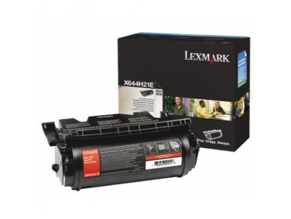 Lexmark originální toner X644H21E, black, 21000str., high capacity