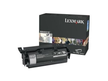 Lexmark originální toner X654H31E, black, 36000str.