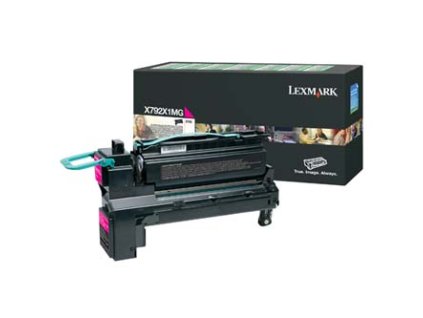 Lexmark originální toner X792X1MG, magenta, 20000str., return