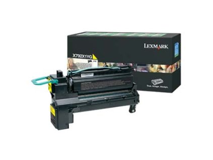 Lexmark originální toner X792X1YG, yellow, 20000str., return