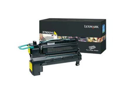 Lexmark originální toner X792X2YG, yellow, 20000str., extra high capacity