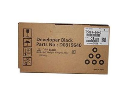Ricoh originální developer D0819640, black, 450000str.