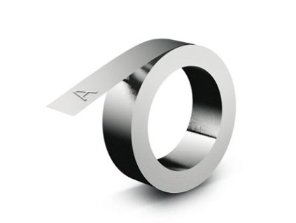 Dymo originální páska do tiskárny štítků, Dymo, 35800, S0720180, 3.65m, 12mm, hliníková s lepidlem pro M1011