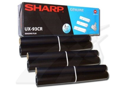 Sharp originální fólie do faxu UX93CR, 3*90s, Sharp Fax UX-A400E, NXP500, UXA450, UXS10, FOA, FOP