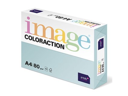 Xerografický papír Coloraction, Lagoon, A4, 80 g/m2, světle modrý, 500 listů, vhodný pro inkoustový tisk