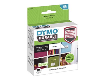Dymo polypropylenové štítky 54mm x 25mm, bílé, multifunkční, 160 ks, 2112283