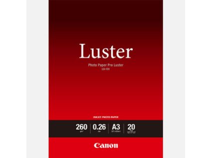 Canon LU-101 Photo Paper, LU-101, foto papír, lesklý, 6211B007, bílý, A3, 260 g/m2, 20 ks, inkoustový