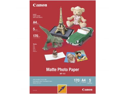 Canon Matte Photo Paper, MP-101, foto papír, matný, 7981A042, bílý, A4, 170 g/m2, 5 ks, inkoustový
