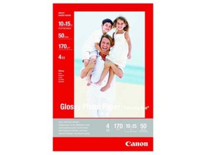 Canon Photo paper glossy, GP-501, foto papír, lesklý, 0775B005, bílý, 10x15cm, 4x6", 210 g/m2, 10 ks, inkoustový