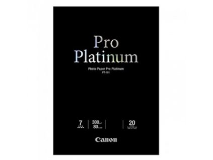 Canon PT-101 Photo Paper PRO Platinum, PT-101, foto papír, mikroporézní povrch typ lesklý, 2768B067, bílý, A2, 16.54x23.39", 300 g