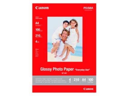 Canon Photo paper Glossy, GP-501, foto papír, lesklý, GP501 A4 typ 0775B001, bílý, A4, 200 g/m2, 100 ks, inkoustový