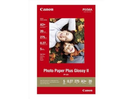 Canon Photo Paper Plus Glossy, PP-201 A3+, foto papír, lesklý, 2311B021, bílý, A3+, 13x19", 275 g/m2, 20 ks, inkoustový