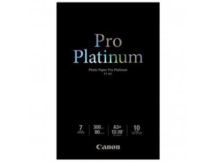 Canon Photo Paper Pro Platinum, PT-101 A3+, foto papír, lesklý, 2768B018, bílý, A3+, 13x19", 300 g/m2, 10 ks, inkoustový