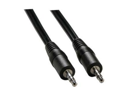 Audio kabel Jack (3.5mm) samec - Jack (3.5mm) samec, 5m, černá