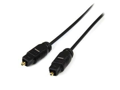 Audio kabel TOSLINK samec - TOSLINK samec, SPDIF OPTICAL, 2m, černá
