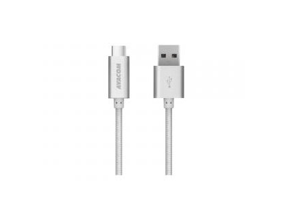 Avacom USB kabel (3.0), USB A samec - USB C samec, 1m, stříbrný, blistr