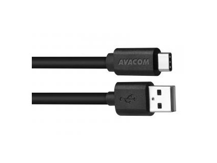 Avacom USB kabel (2.0), USB A samec - USB C samec, 1m, černý