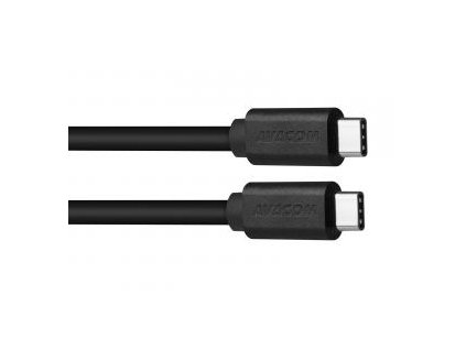 Avacom USB kabel (3.1), USB C samec - USB C samec, 1m, černý, blistr, max. 5Gbps