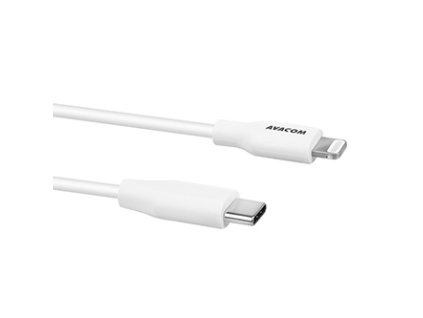 Avacom USB kabel (2.0), USB C samec - Apple Lightning samec, 1.2m, bílý, MFi certifikace, DCUS-MFIC-120W