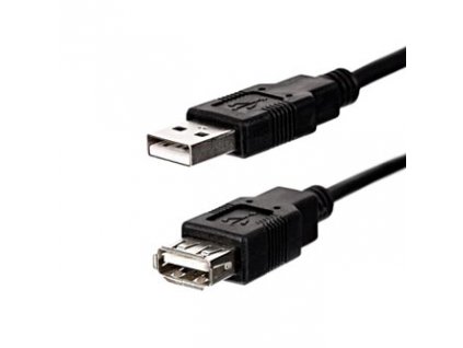 Logo Economy USB prodlužka (2.0), USB A samec - USB A samice, 3m, černý