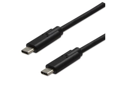 USB kabel (3.2 gen 2), USB C samec - USB C samec, 1m, 10 Gb/s, 5V/3A, černý