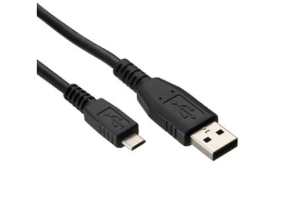 Logo USB kabel (2.0), USB A samec - microUSB samec, 1.8m, černý, blistr
