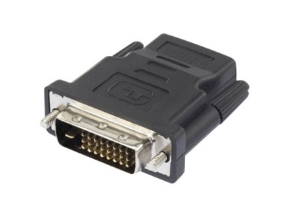Video redukce, DVI (24+1) samec - HDMI samice, černá, Logo