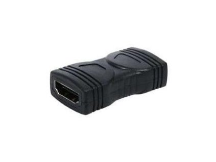 Video spojka, HDMI samice - HDMI samice, černá, Logo