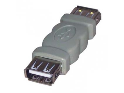 USB spojka, (2.0), USB A samice - USB A samice, šedá, 5891