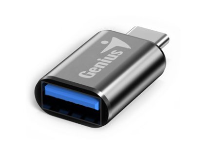 USB redukce, (3.0), USB C samec - USB A samice, černá, Genius USB 3.0, až 5Gbps