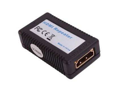 Video repeater/spojka, HDMI samice - HDMI samice, HDMI 1.3 - Standard, černá, aktivní prodlužovací do celkové délky max. 35m