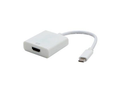 USB/Video převodník, DP Alt Mode, USB C samec - HDMI samice, bílý, plastic bag 4K2K@30Hz
