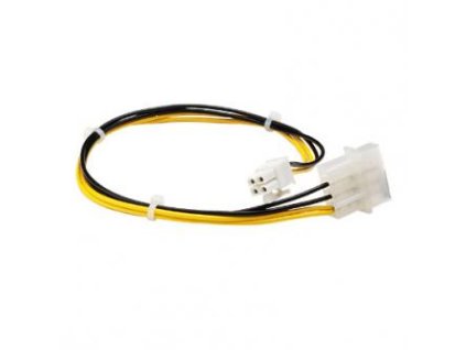 Napájecí PC redukce, interní, DC 5,25" - P4 (4pin), černá, Logo